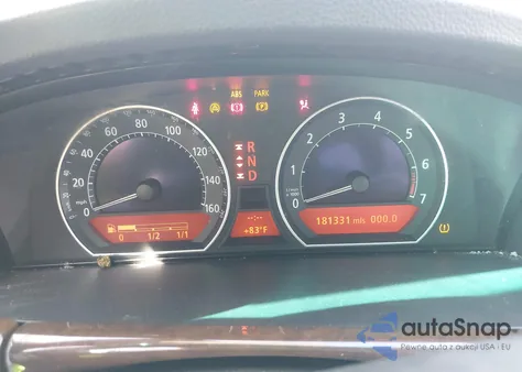 2007 BMW 750Li из США, поврежденный, VIN WBAHN83547DT65971